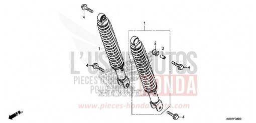 REAR CUSHION NSS300AK de 2019